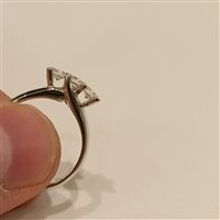 Salzano - Via Montegrappa, 28 - Anello Vidali Gioielli Donna in Oro bianco Zircone ANOR-27-34 - ANOR-27-34